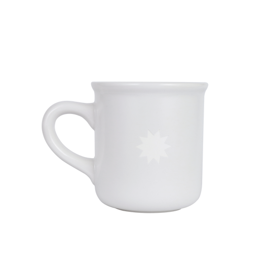 Ceramic Star Mug - White